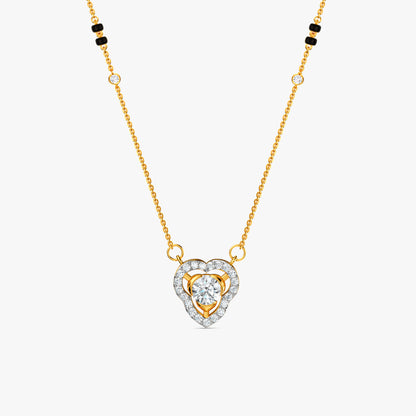 Gold Aruna Lab Grown Diamond Mangalsutra