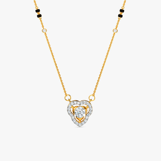 Gold Aruna Lab Grown Diamond Mangalsutra