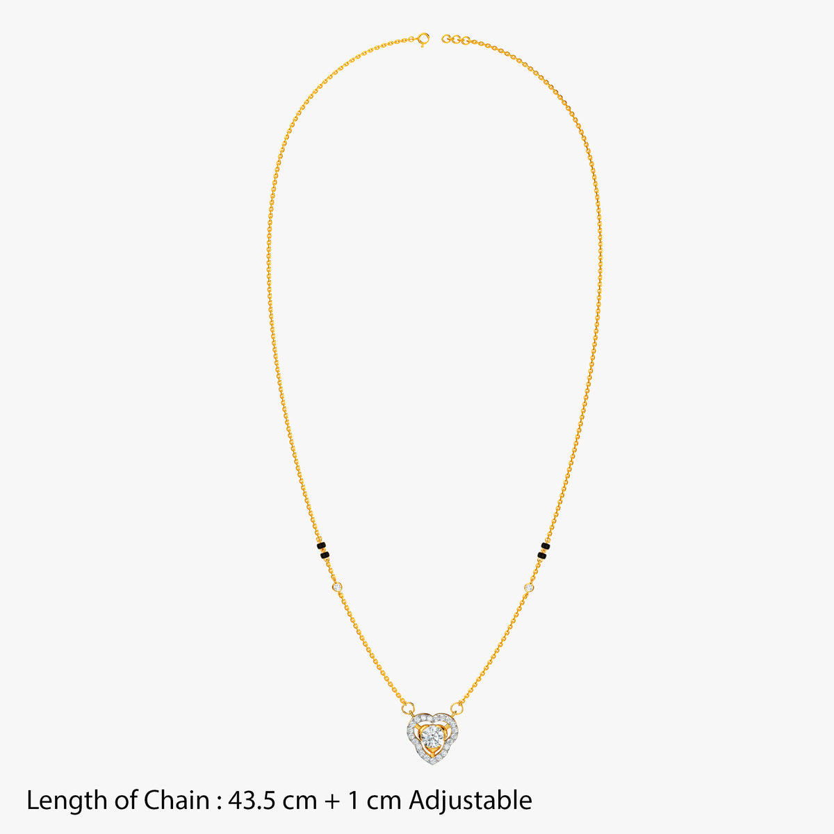 Gold Aruna Lab Grown Diamond Mangalsutra