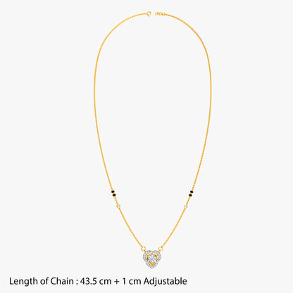 Gold Aruna Lab Grown Diamond Mangalsutra
