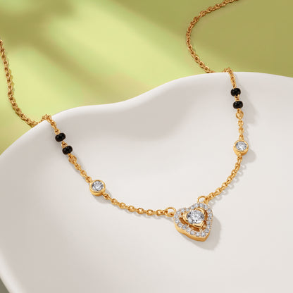 Gold Aruna Lab Grown Diamond Mangalsutra