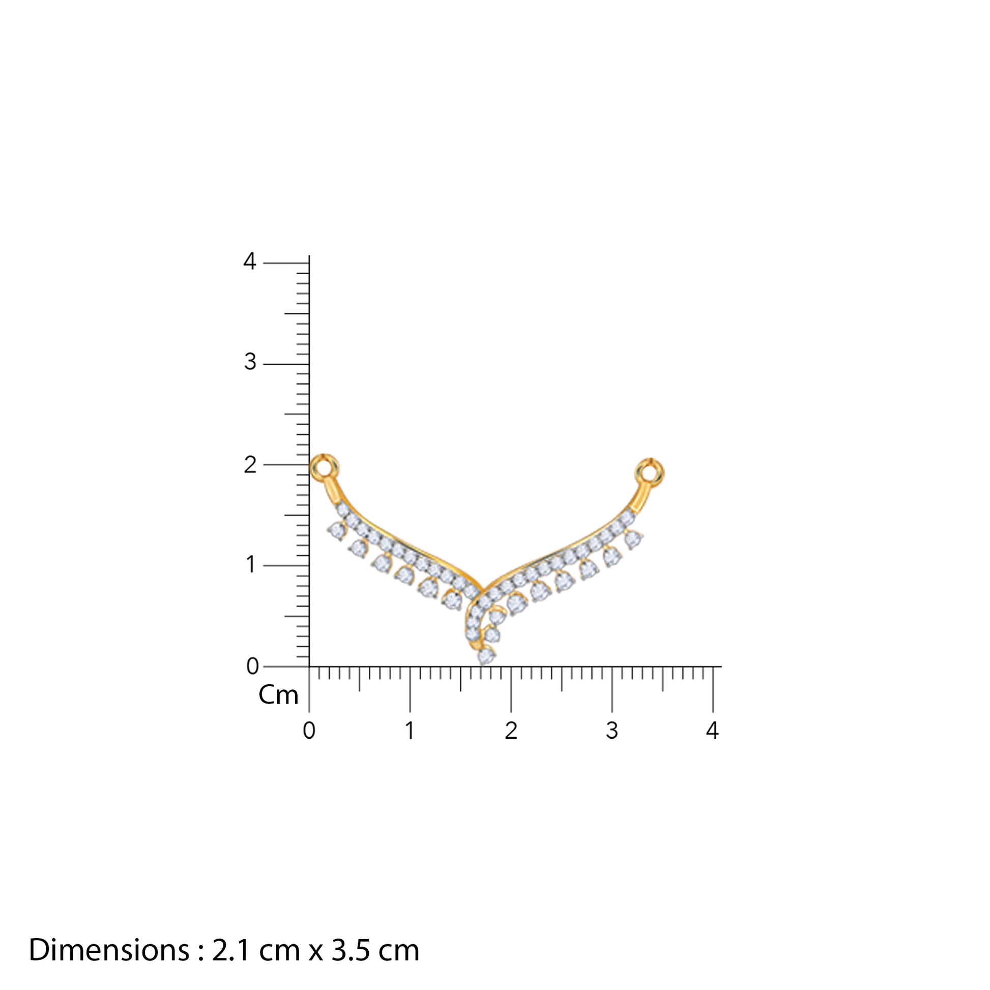 Gold Swathi Diamond Mangalsutra- gold mangalsutra for women