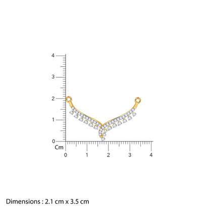 Gold Swathi Diamond Mangalsutra- gold mangalsutra for women