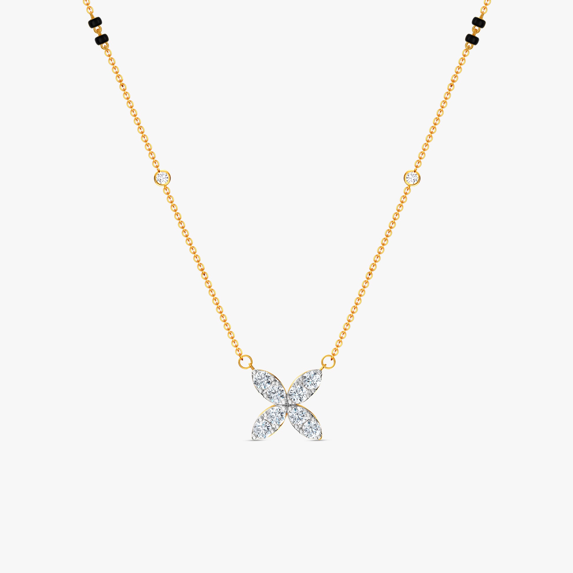 Gold Mridula Lab Grown Diamond Mangalsutra