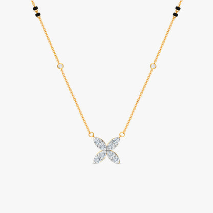 Gold Mridula Lab Grown Diamond Mangalsutra