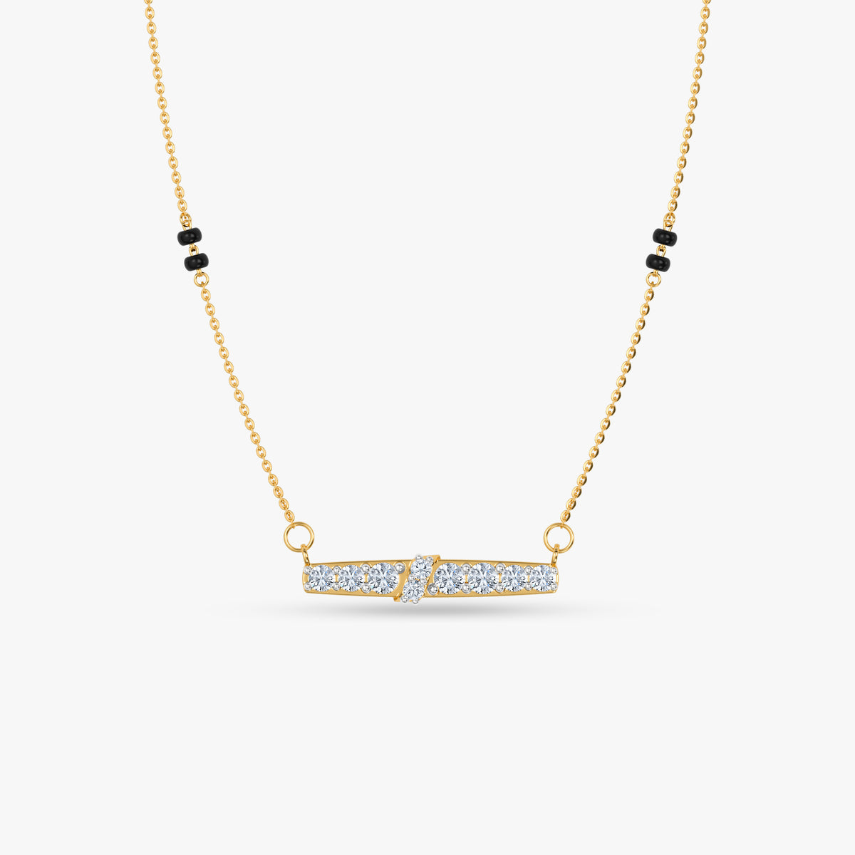 Gold Meera Lab Grown Diamond Mangalsutra