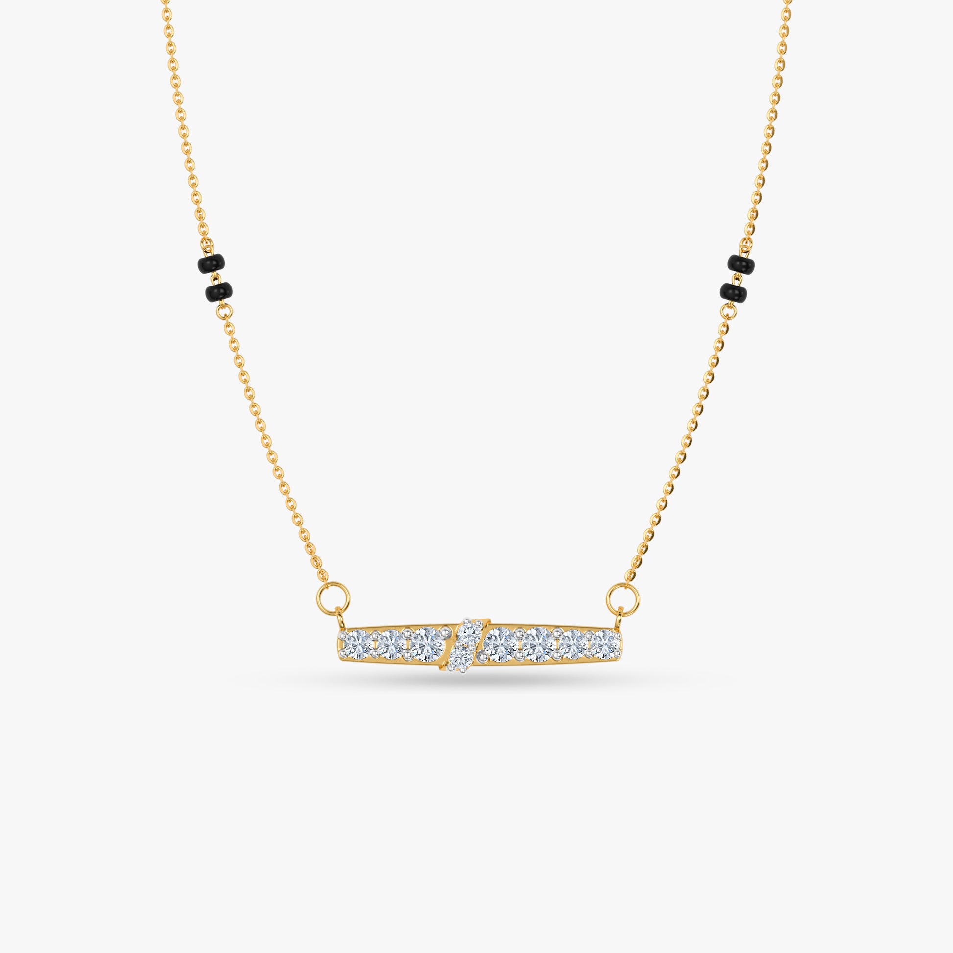 Gold Meera Lab Grown Diamond Mangalsutra