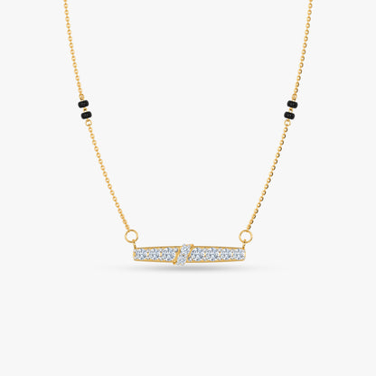 Gold Meera Lab Grown Diamond Mangalsutra