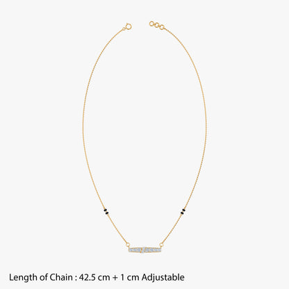Gold Meera Lab Grown Diamond Mangalsutra