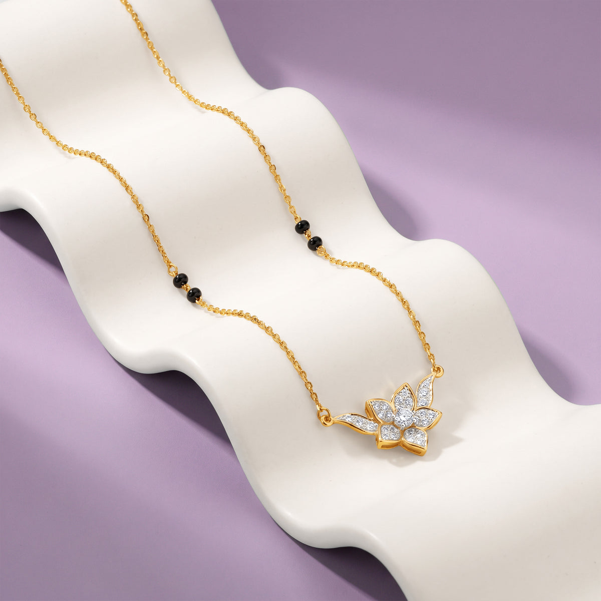 Gold Shyama Lab Grown Diamond Mangalsutra