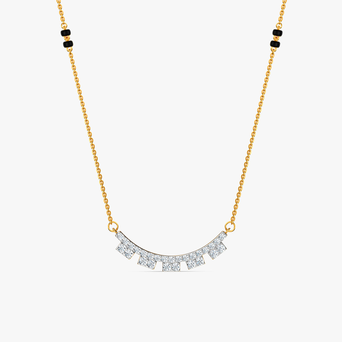Gold Damayanti Lab Grown Diamond Mangalsutra