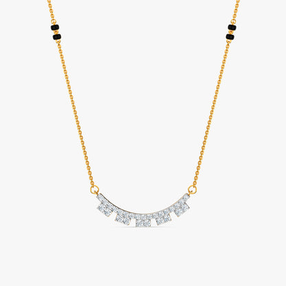 Gold Damayanti Lab Grown Diamond Mangalsutra