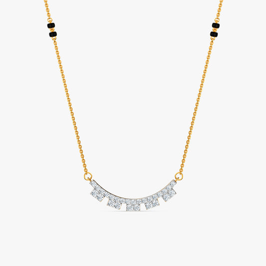 Gold Damayanti Lab Grown Diamond Mangalsutra