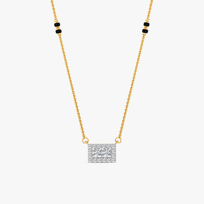 Gold Yamuna Lab Grown Diamond Mangalsutra