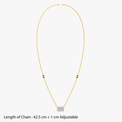 Gold Yamuna Lab Grown Diamond Mangalsutra