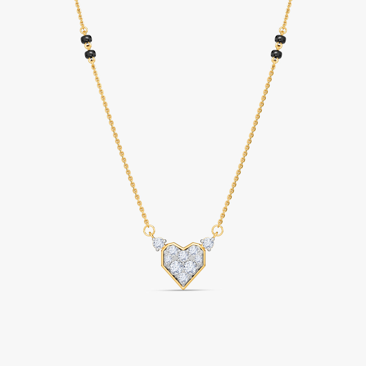 Gold Indumati Lab Grown Diamond Mangalsutra