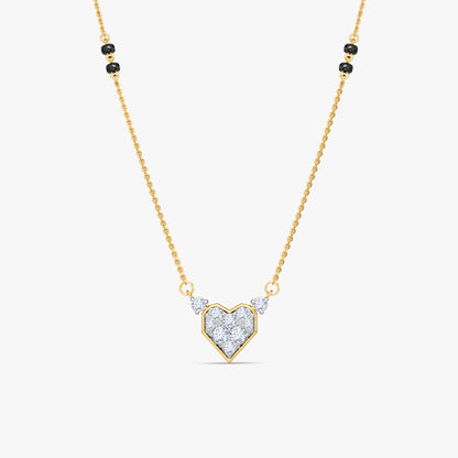 Gold Indumati Lab Grown Diamond Mangalsutra