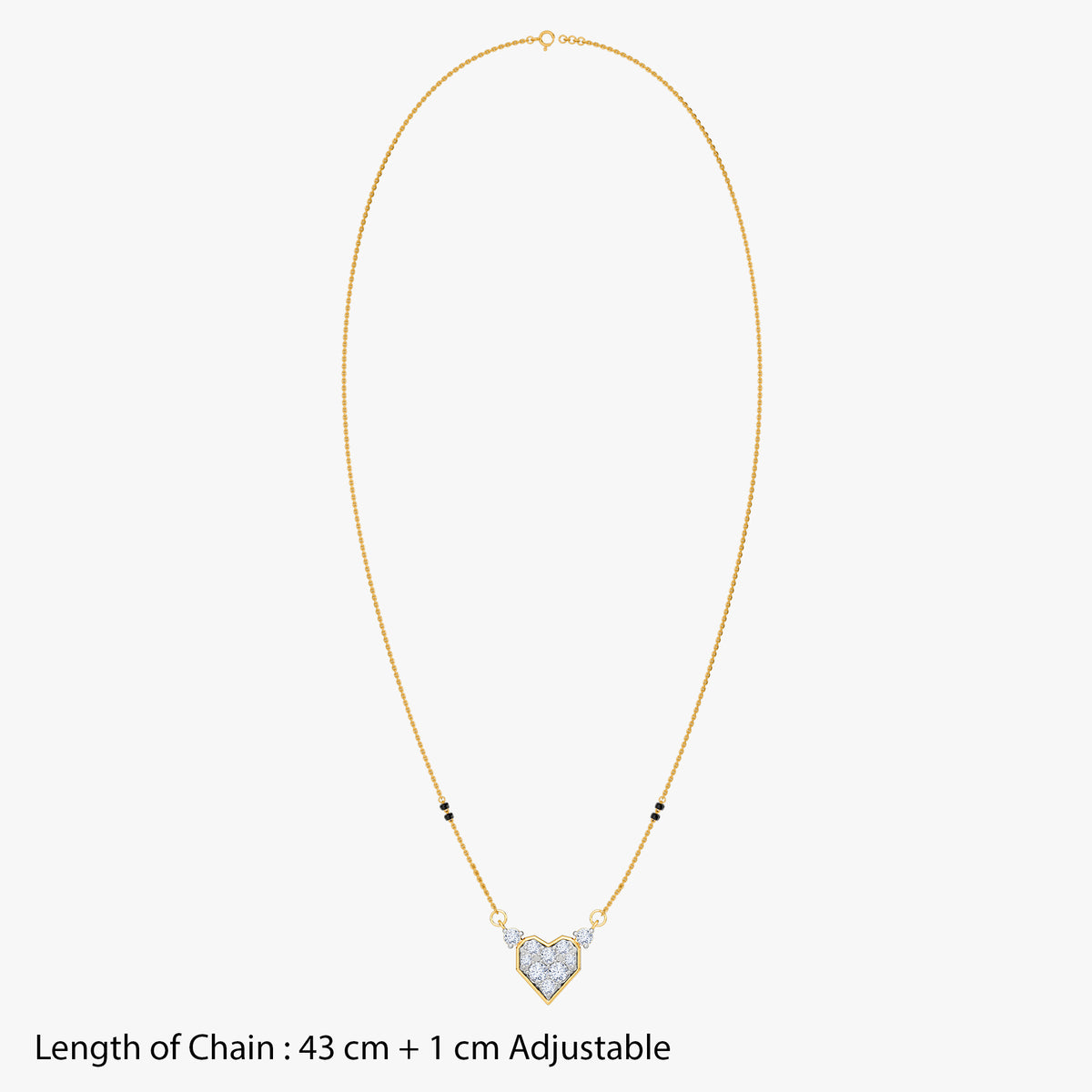 Gold Indumati Lab Grown Diamond Mangalsutra