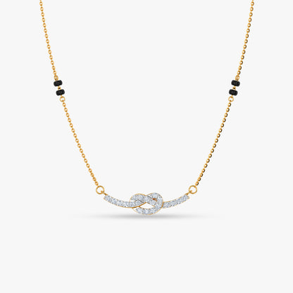 Gold Ambarika Lab Grown Diamond Mangalsutra