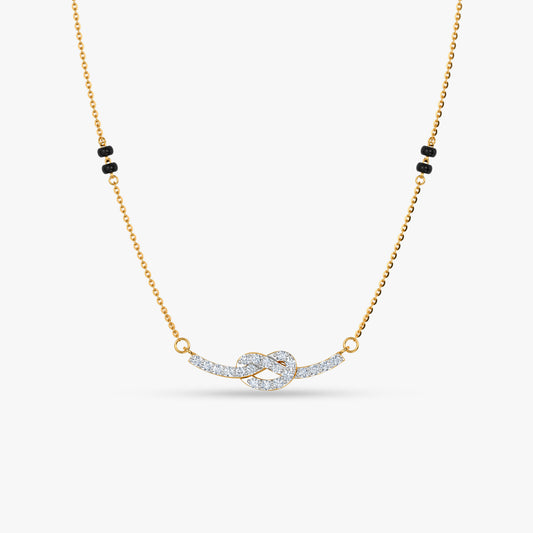 Gold Ambarika Lab Grown Diamond Mangalsutra