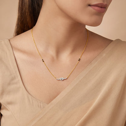Gold Ambarika Lab Grown Diamond Mangalsutra