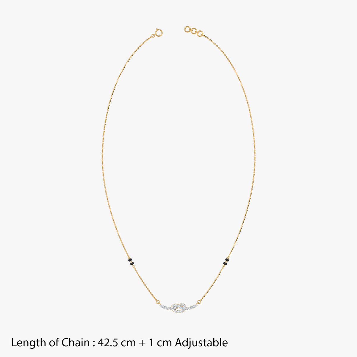 Gold Ambarika Lab Grown Diamond Mangalsutra