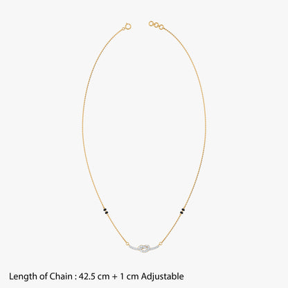 Gold Ambarika Lab Grown Diamond Mangalsutra