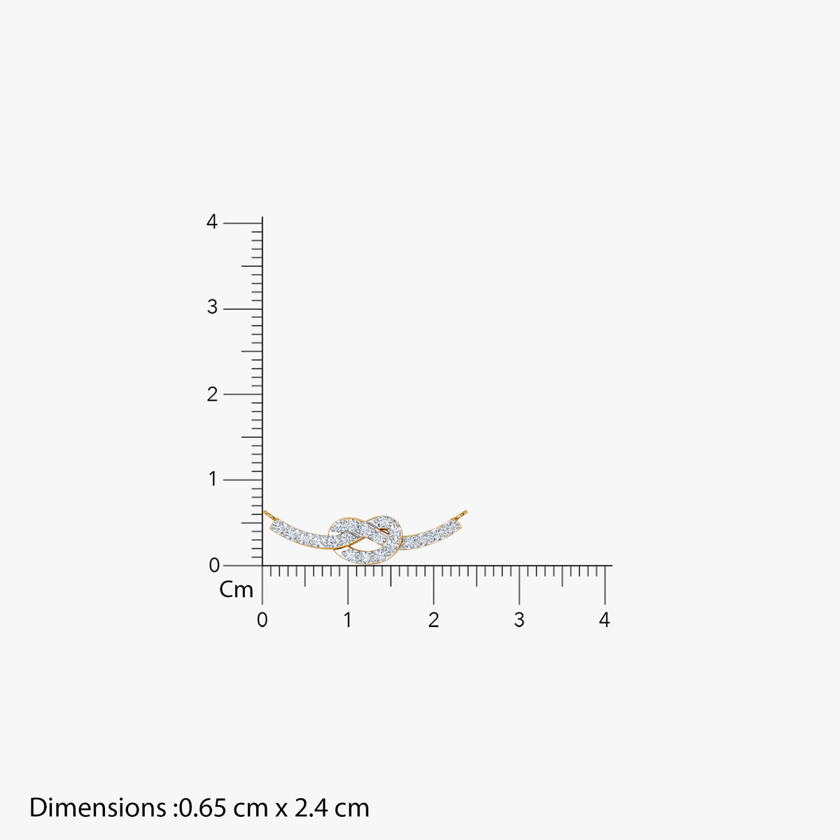 Gold Ambarika Lab Grown Diamond Mangalsutra