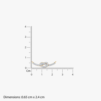 Gold Ambarika Lab Grown Diamond Mangalsutra