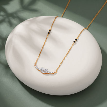 Gold Ambarika Lab Grown Diamond Mangalsutra