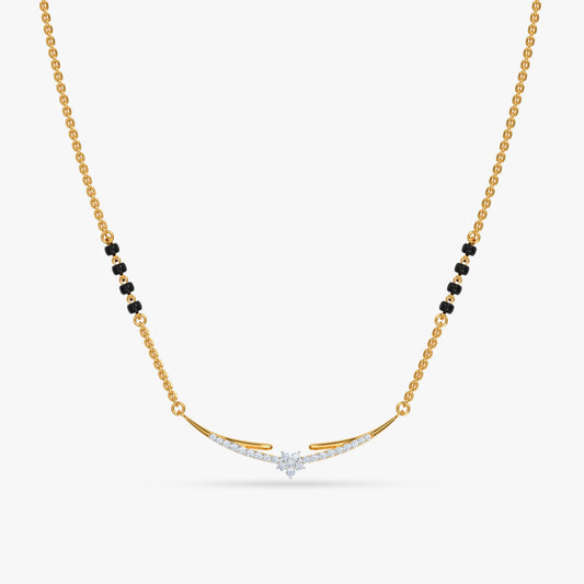 Gold Adya Lab Grown Diamond Mangalsutra