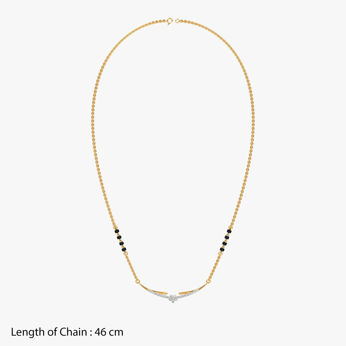 Gold Adya Lab Grown Diamond Mangalsutra