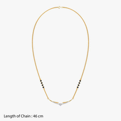 Gold Adya Lab Grown Diamond Mangalsutra