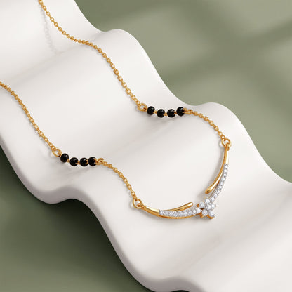 Gold Adya Lab Grown Diamond Mangalsutra