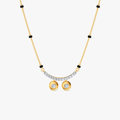 Gold Ashwini Lab Grown Diamond Mangalsutra