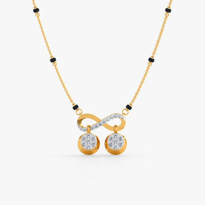 Gold Swati Lab Grown Diamond Mangalsutra