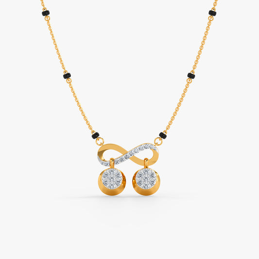 Gold Swati Lab Grown Diamond Mangalsutra