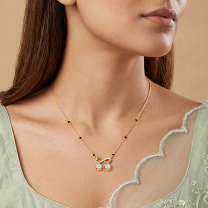 Gold Swati Lab Grown Diamond Mangalsutra