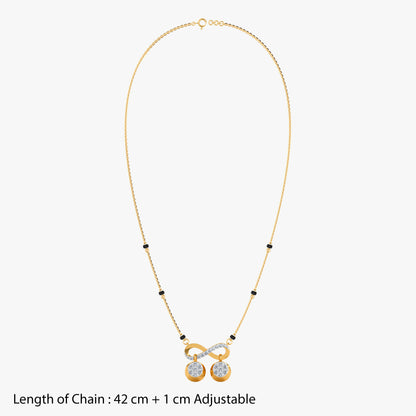 Gold Swati Lab Grown Diamond Mangalsutra