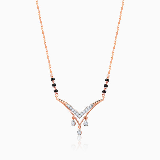 Rose Gold Ruchi Lab Grown Diamond Mangalsutra