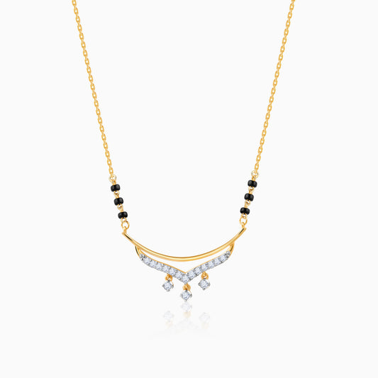 Gold Aarti Lab Grown Diamond Mangalsutra