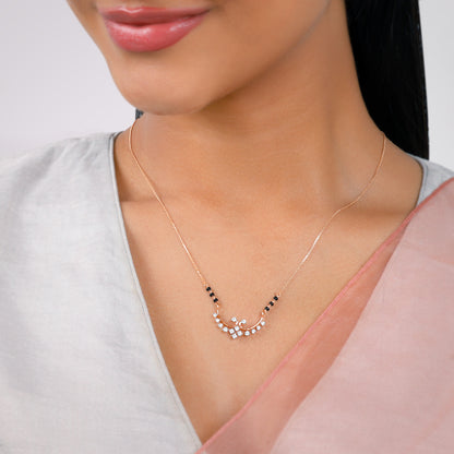 Rose Gold Sunetra Diamond Mangalsutra