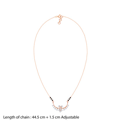 Rose Gold Sunetra Diamond Mangalsutra
