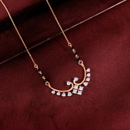 Rose Gold Sunetra Diamond Mangalsutra