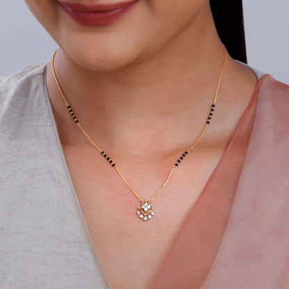 Gold Avni Lab Grown Diamond Mangalsutra