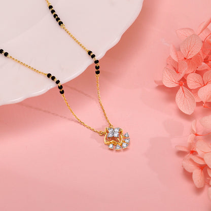 Gold Avni Lab Grown Diamond Mangalsutra