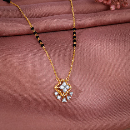 Gold Avni Lab Grown Diamond Mangalsutra