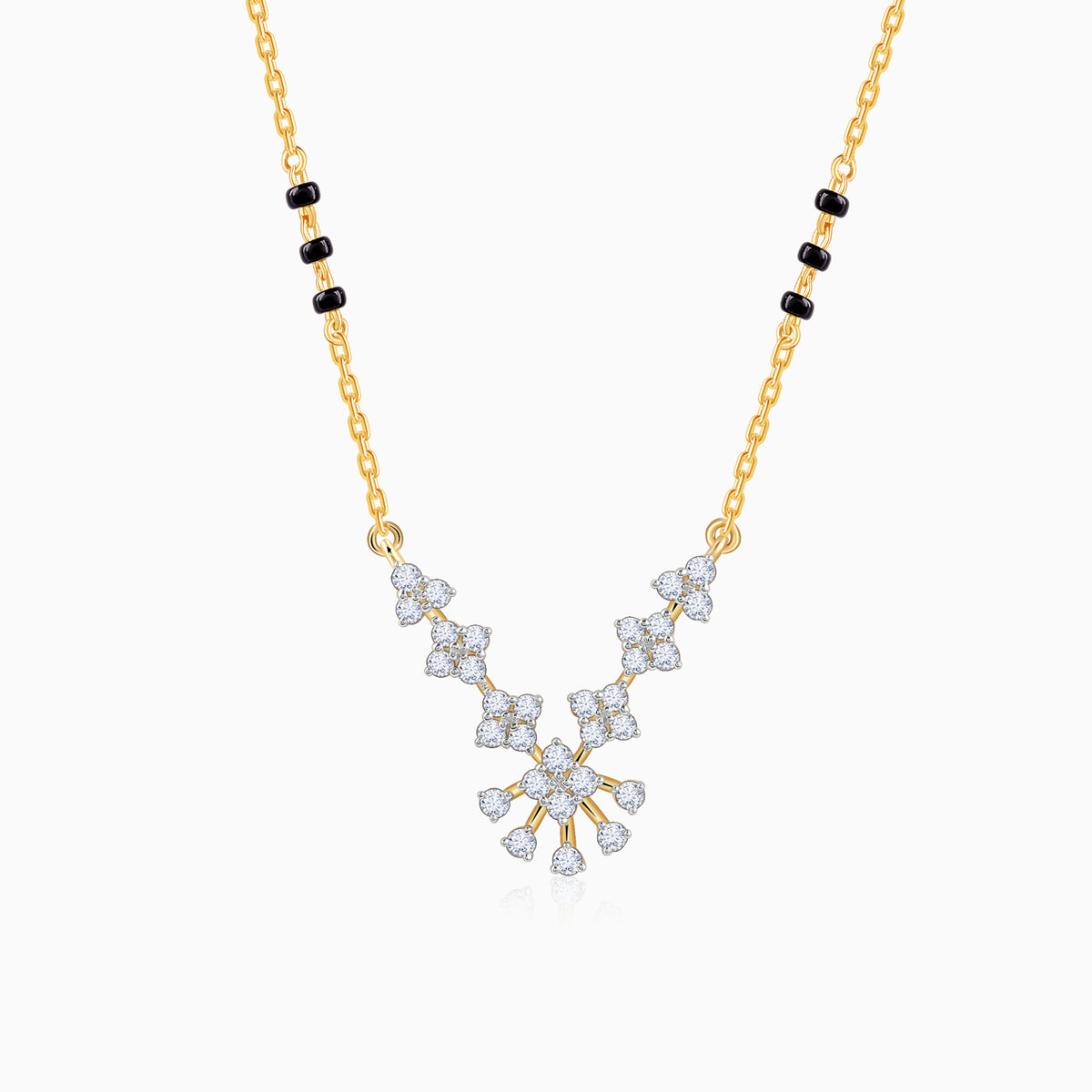 Gold Nethra Lab Grown Diamond Mangalsutra