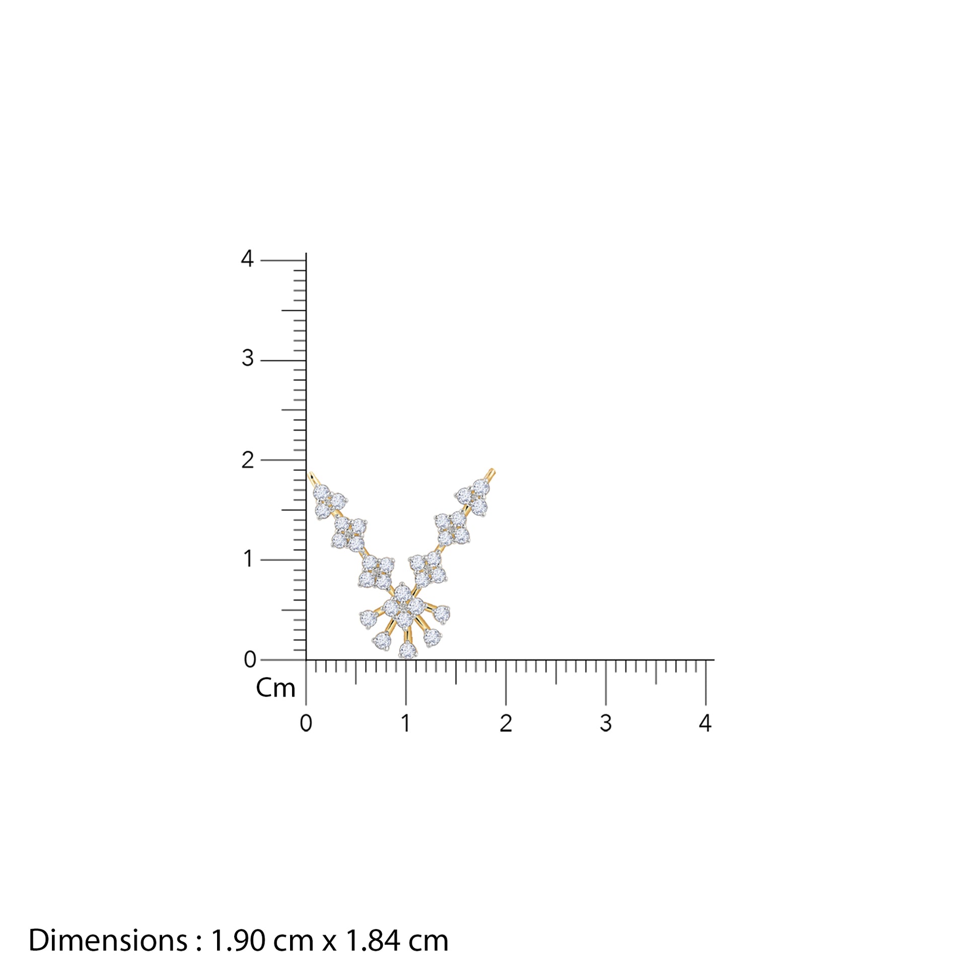 Gold Nethra Lab Grown Diamond Mangalsutra