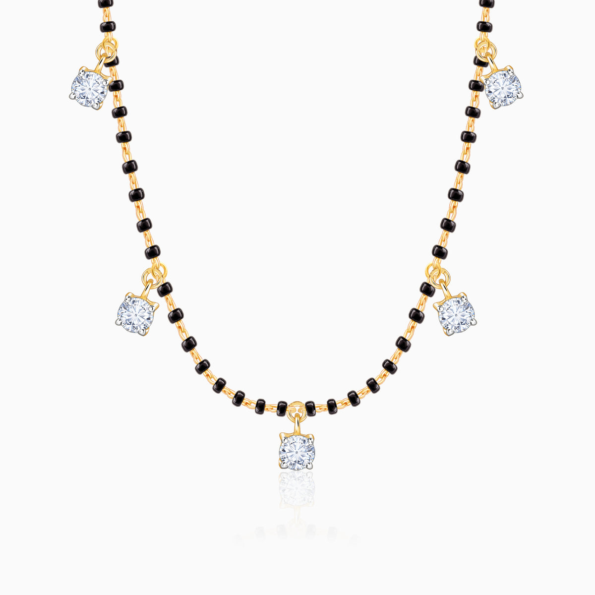 Gold Ankitha Lab Grown Diamond Mangalsutra